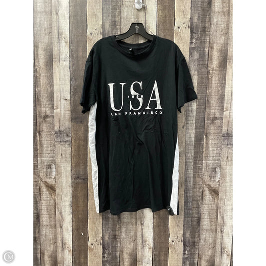 Dress Casual Midi By H&m In Black & White, Size: M