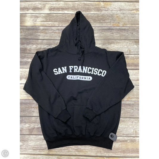 Sweatshirt Hoodie By Clothes Mentor In Black, Size: L