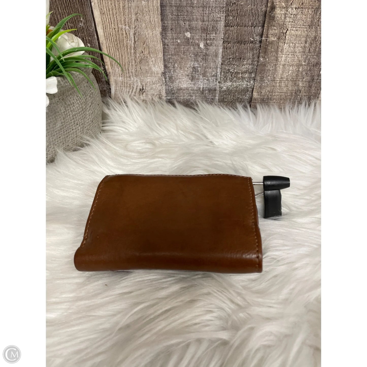Wallet Leather By Cmf, Size: Medium