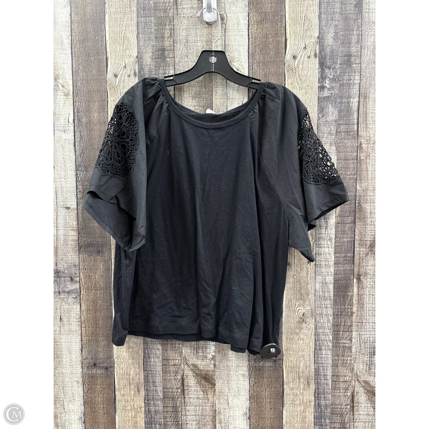Top Short Sleeve By Old Navy In Black, Size: Xl