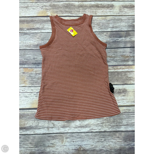 Top Sleeveless By Nine West In Orange, Size: L