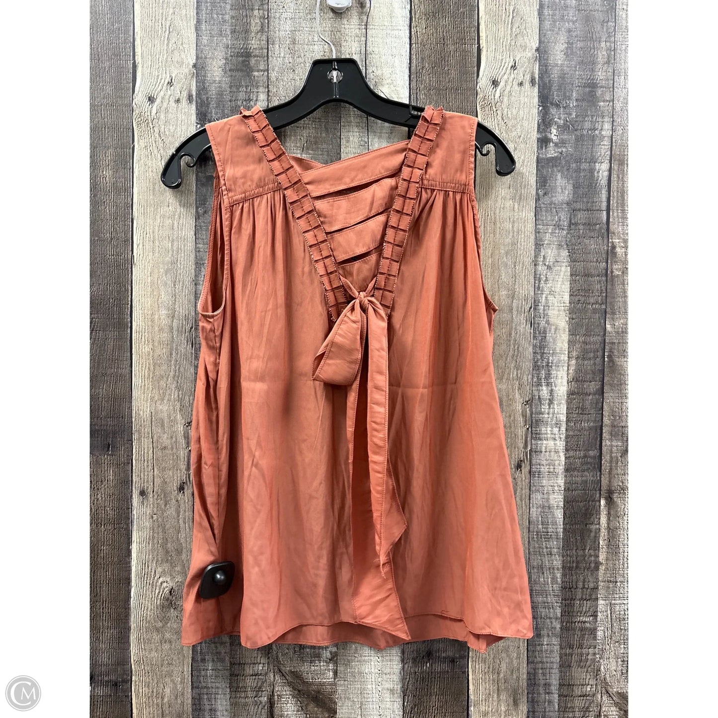 Top Sleeveless By Catherine Malandrino In Orange, Size: S