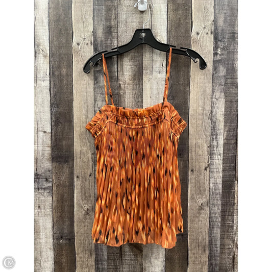 Top Sleeveless By Nine West In Orange, Size: S