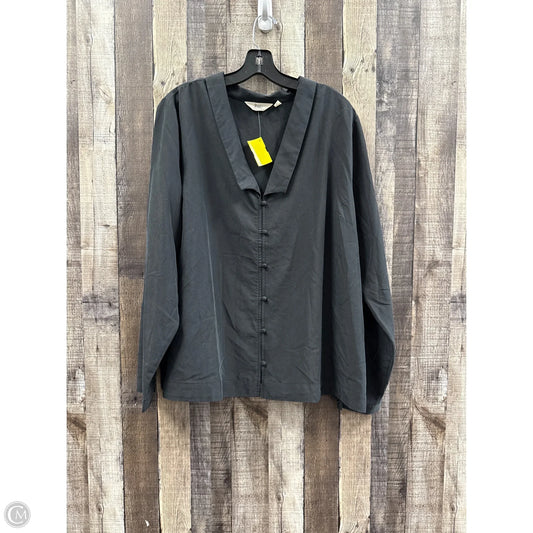 Top Long Sleeve By Cme In Black, Size: Xl