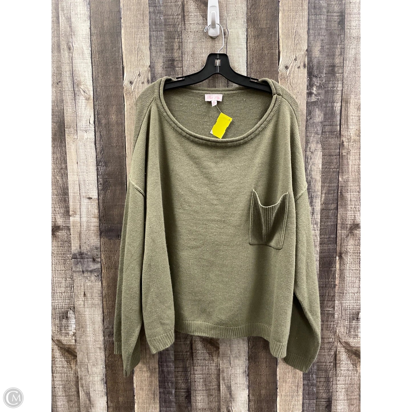Sweater By Pink Lily In Green, Size: Xl