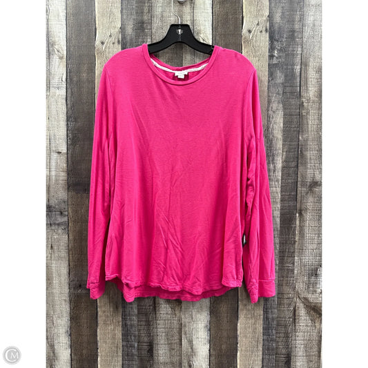 Top Long Sleeve By J. Crew In Pink, Size: Xl