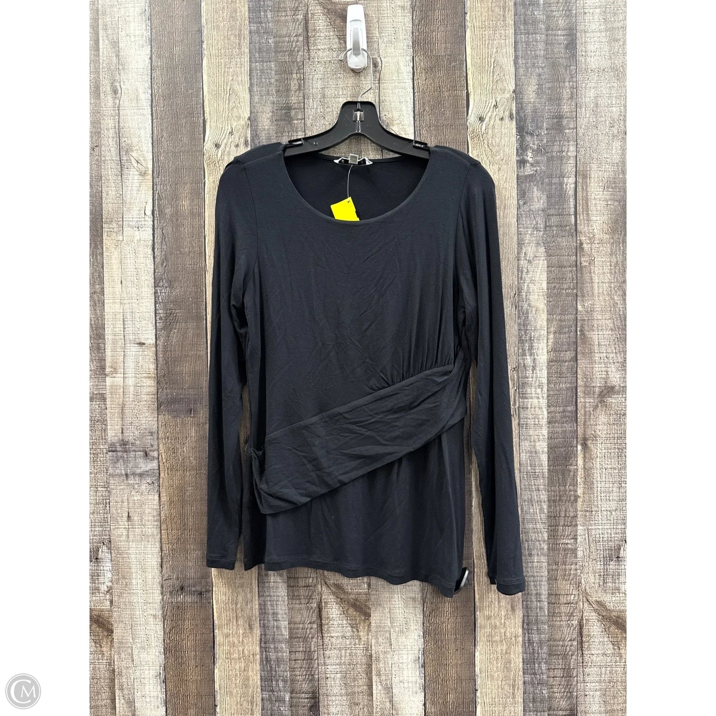 Top Long Sleeve By Cabi In Black, Size: M