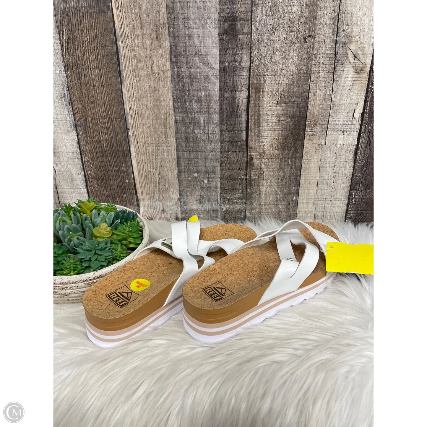 Sandals Flats By Reef In White, Size: 7