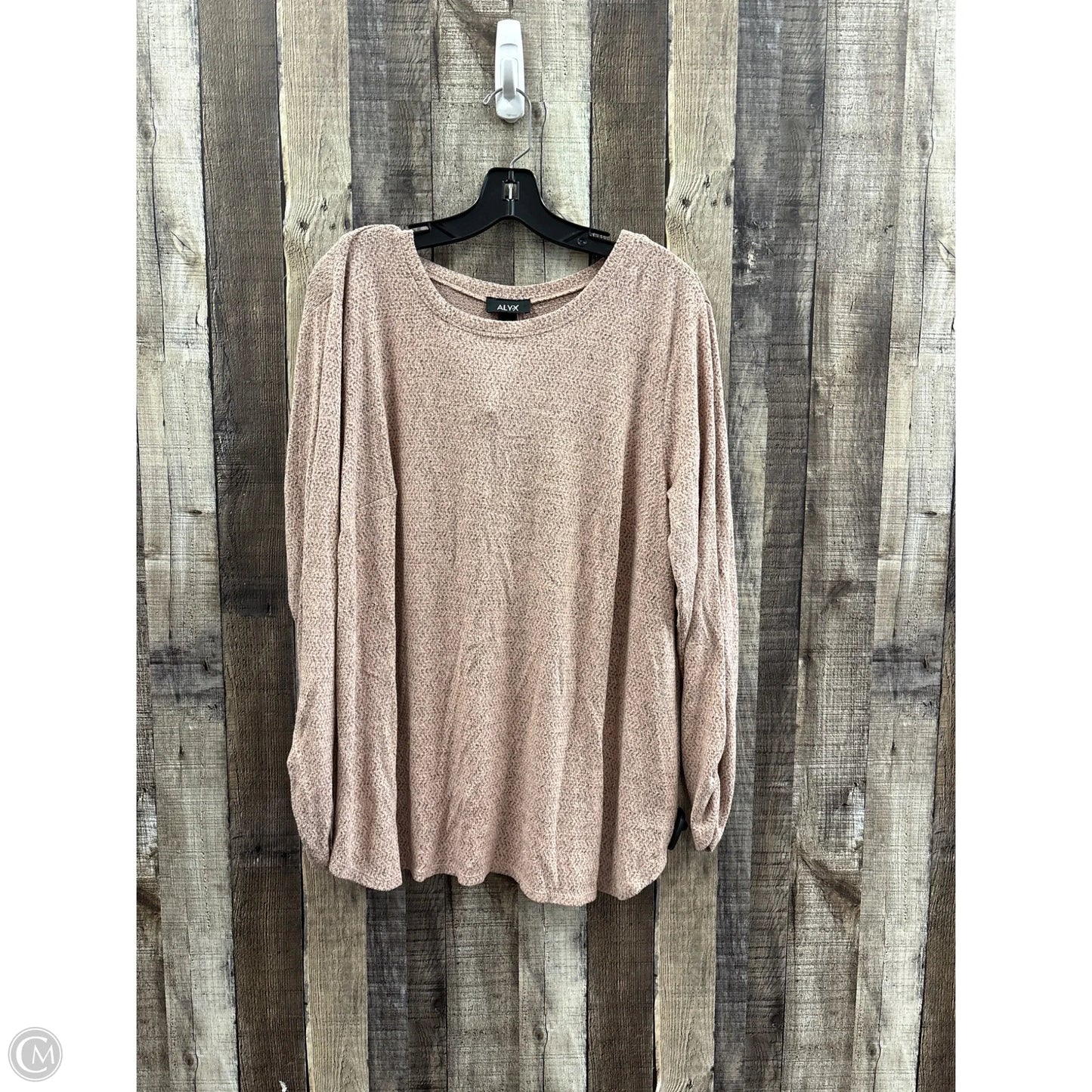 Top Long Sleeve By Alyx In Pink, Size: 2x