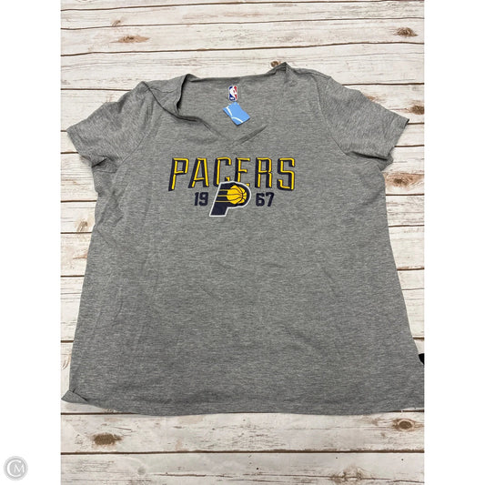 Top Short Sleeve By Cmf In Grey, Size: Xxl