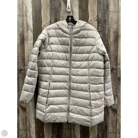 Coat Puffer & Quilted By Eddie Bauer In Grey, Size: 2x