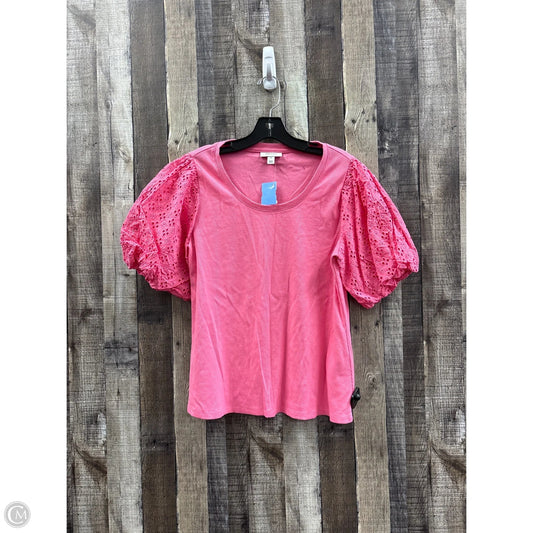 Top Short Sleeve By On 34th In Pink, Size: Xl