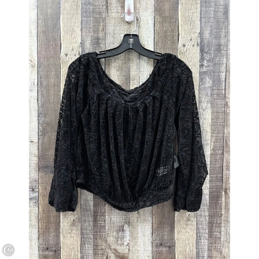 Top Long Sleeve By Free People In Black, Size: Xs