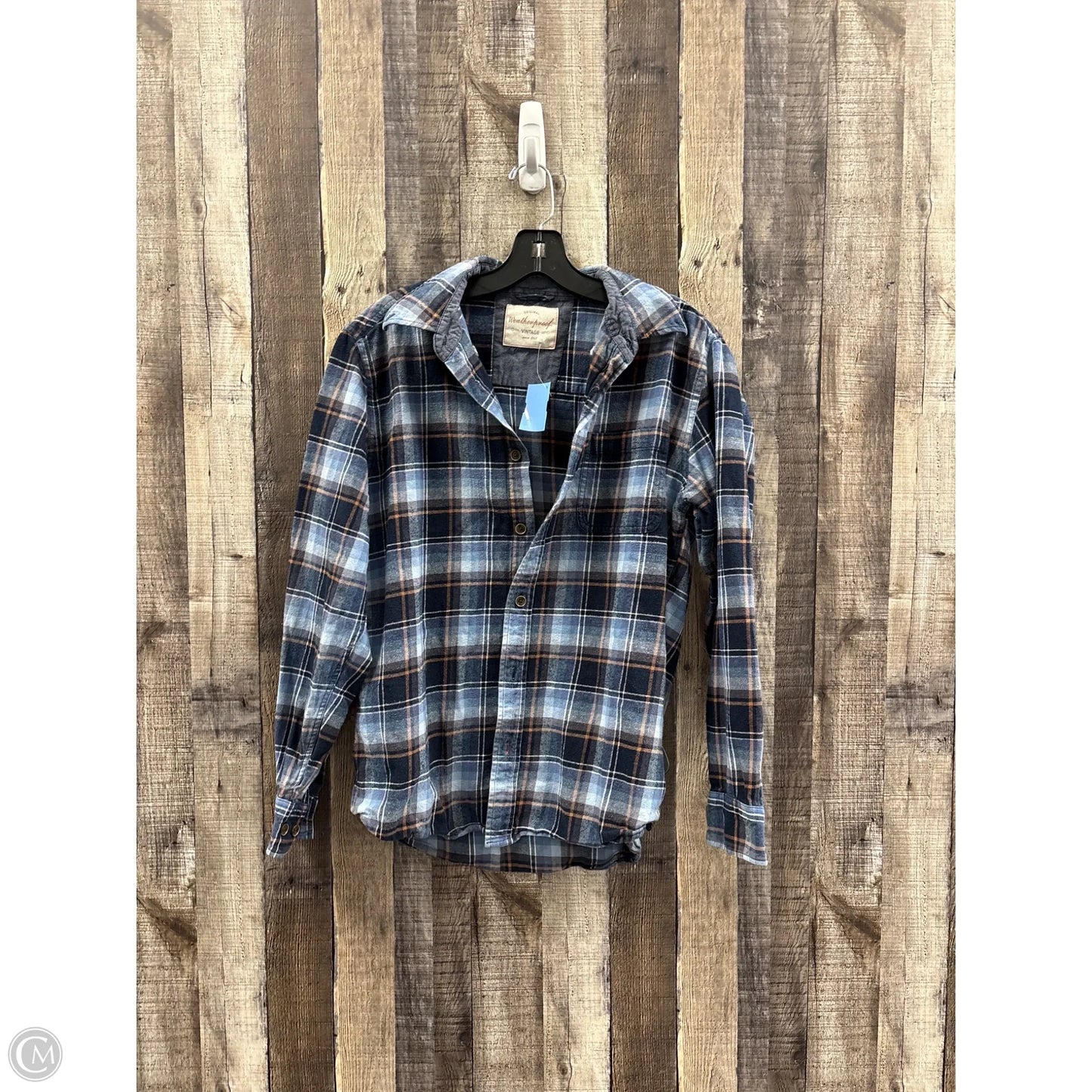 Top Long Sleeve By Weatherproof In Blue, Size: M