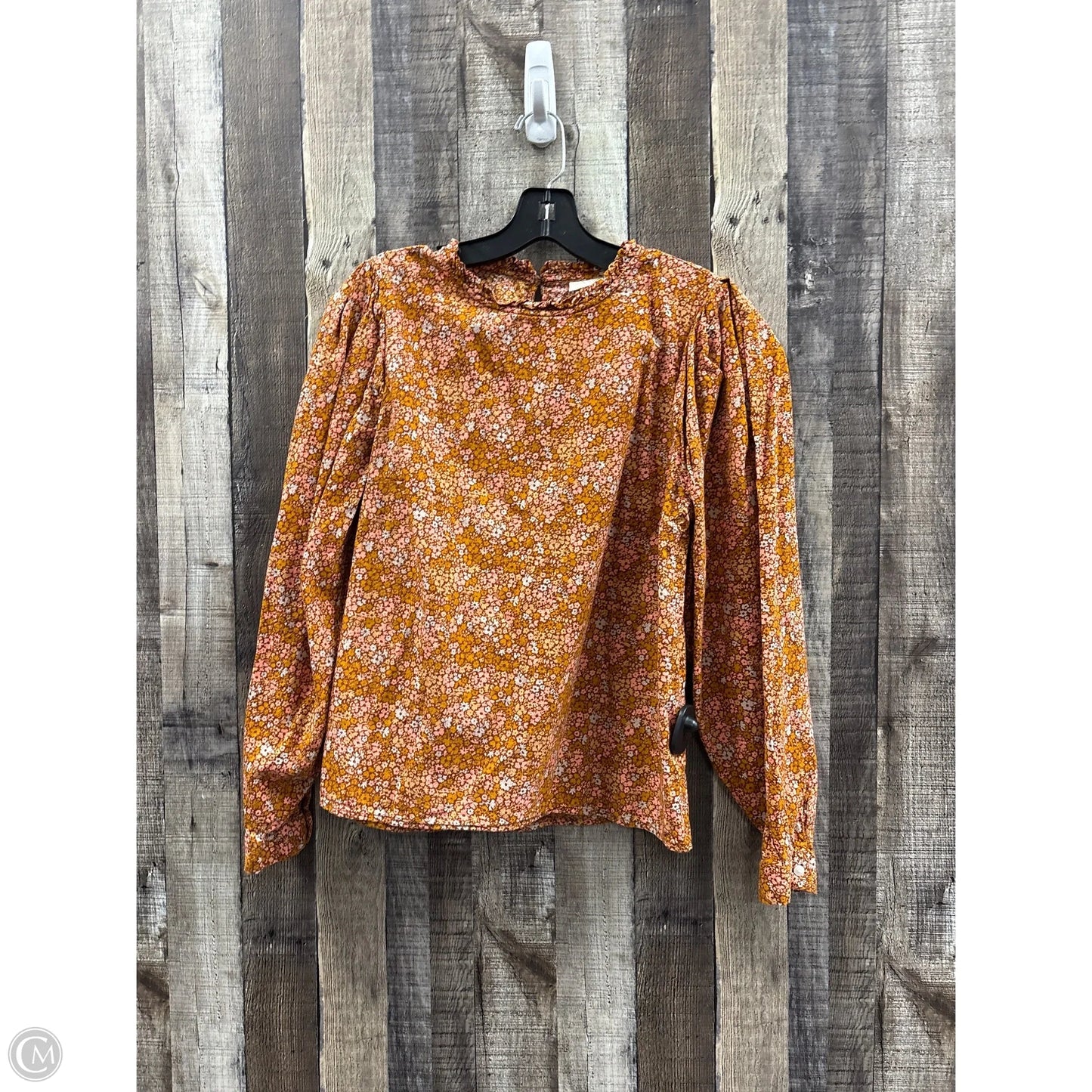 Top Long Sleeve By Universal Thread In Orange & Pink, Size: M