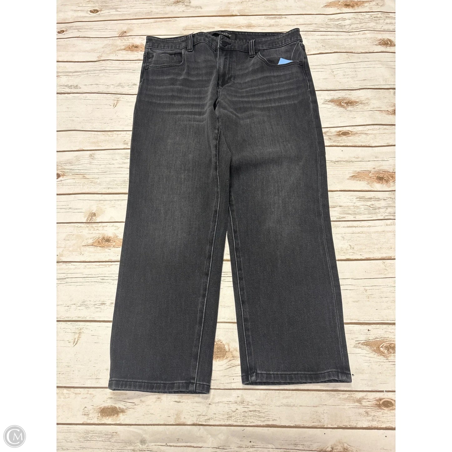 Jeans Cropped By Liverpool In Black Denim, Size: 10