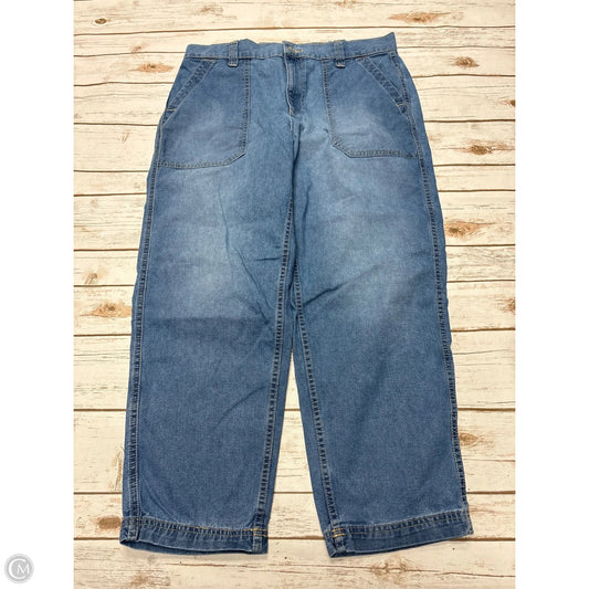 Jeans Straight By Old Navy In Blue Denim, Size: L