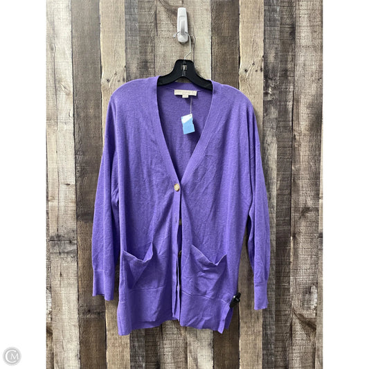 Cardigan By Loft In Purple, Size: M