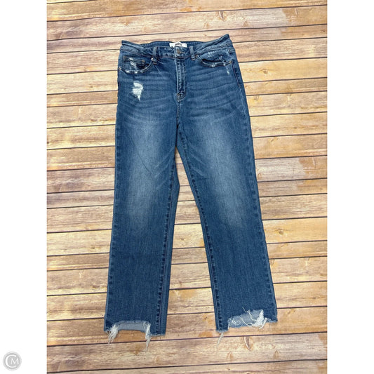 Jeans Straight By Micas In Blue Denim, Size: 10