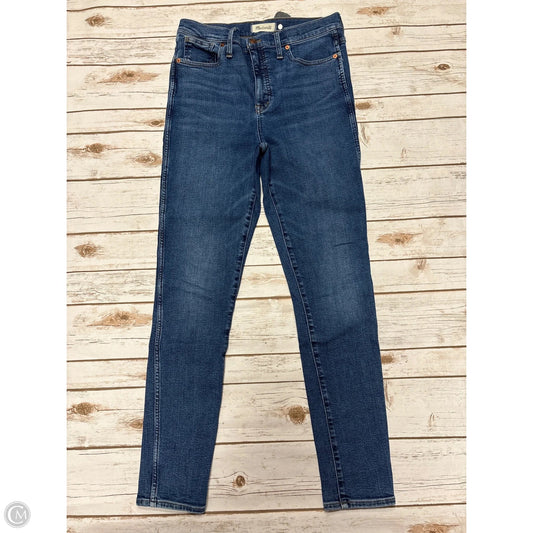 Jeans Skinny By Madewell In Blue Denim, Size: 10
