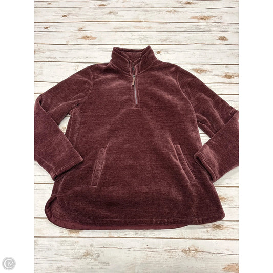 Jacket Faux Fur & Sherpa By 32 Degrees In Maroon, Size: L