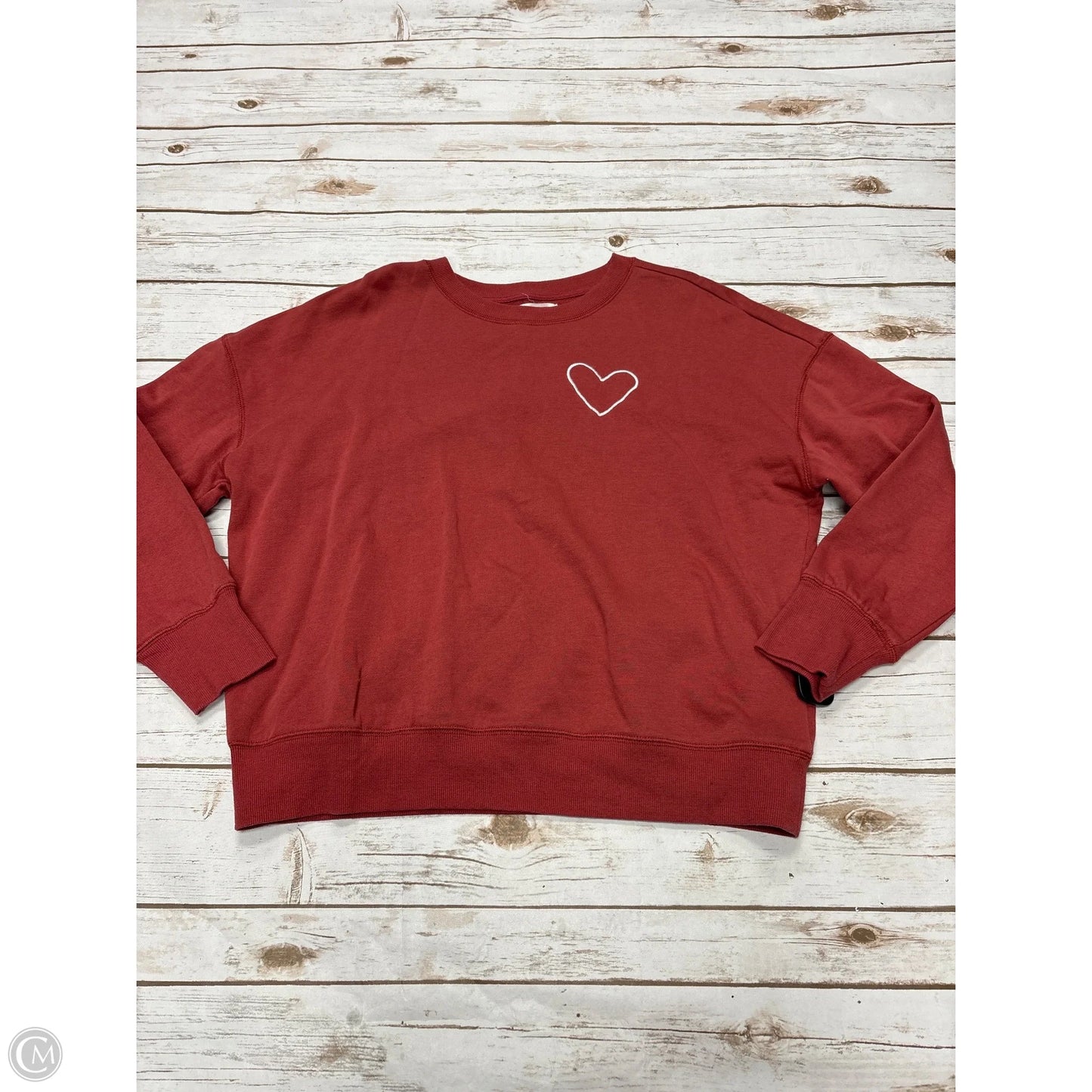 Sweatshirt Crewneck By Maurices In Red, Size: L