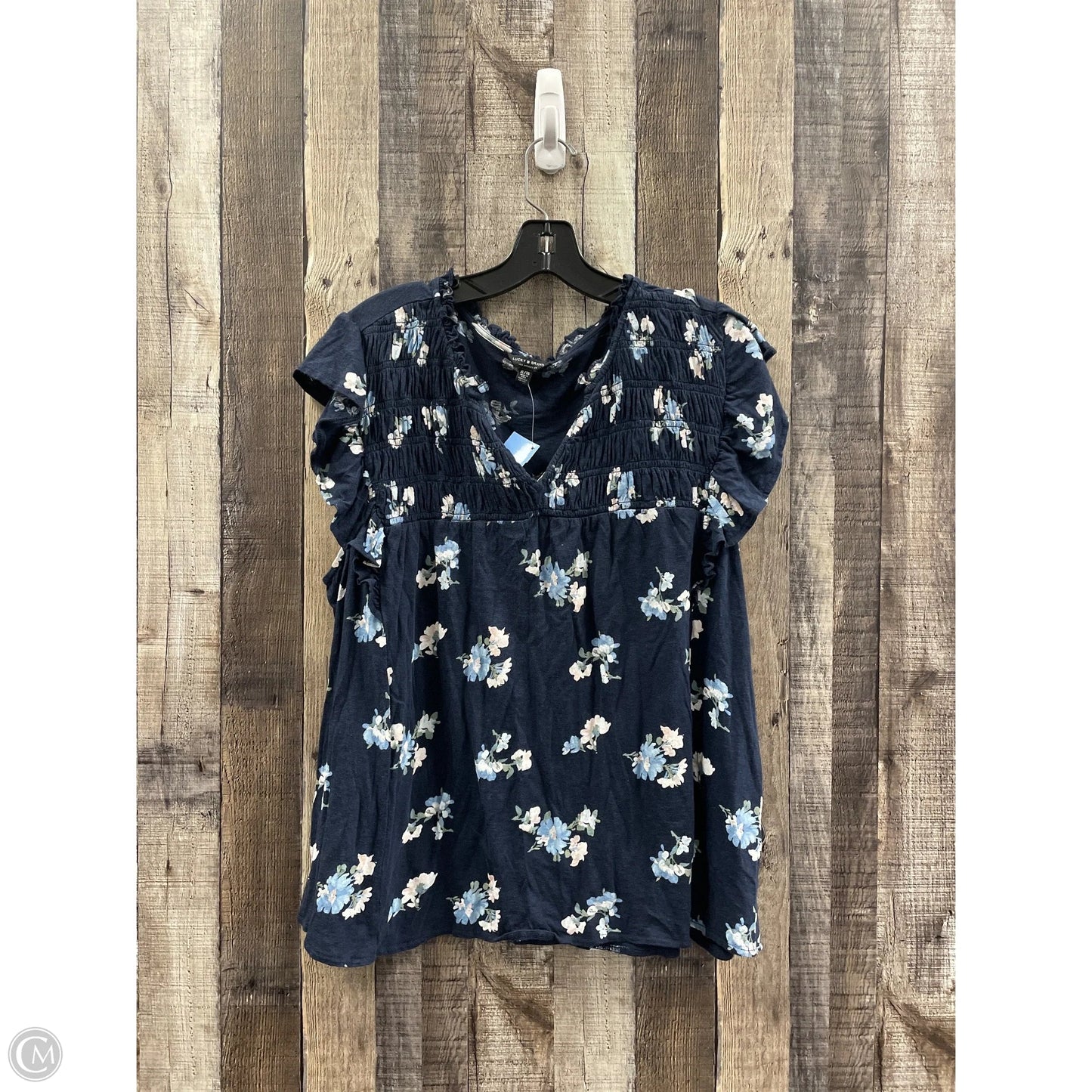 Top Sleeveless By Lucky Brand In Navy, Size: Xl