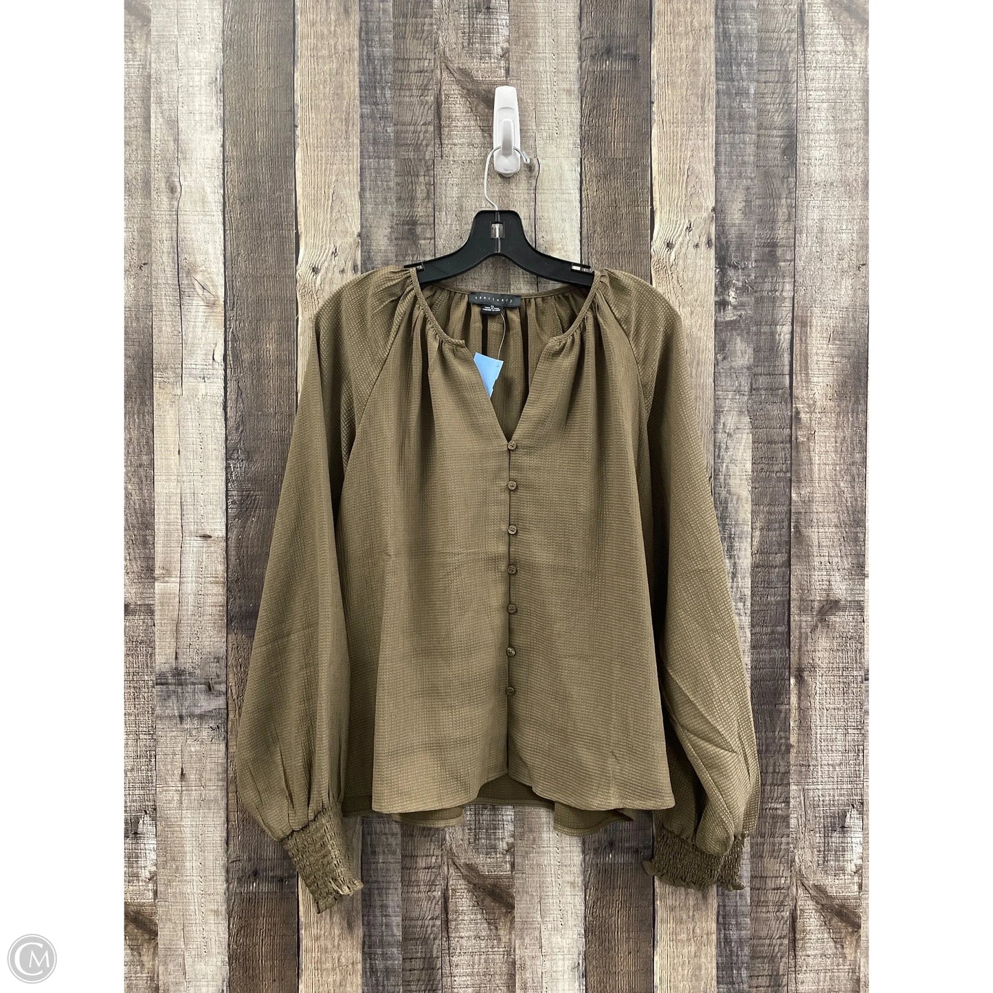 Top Long Sleeve By Sanctuary In Green, Size: Xl