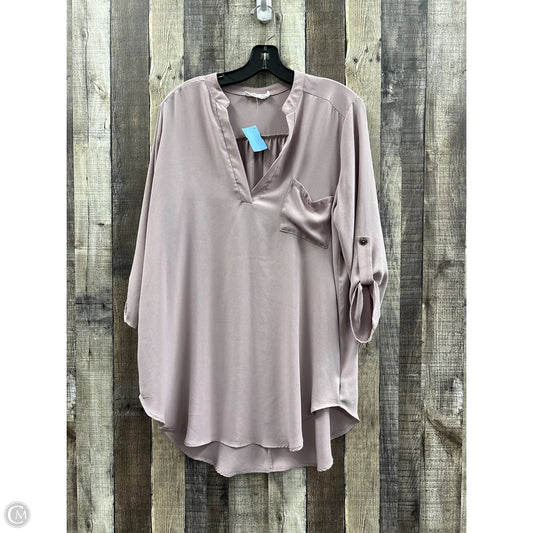 Top 3/4 Sleeve By All In Favor In Purple, Size: L