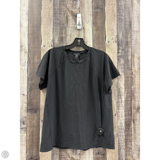 Athletic Top Short Sleeve By Athleta In Black, Size: M