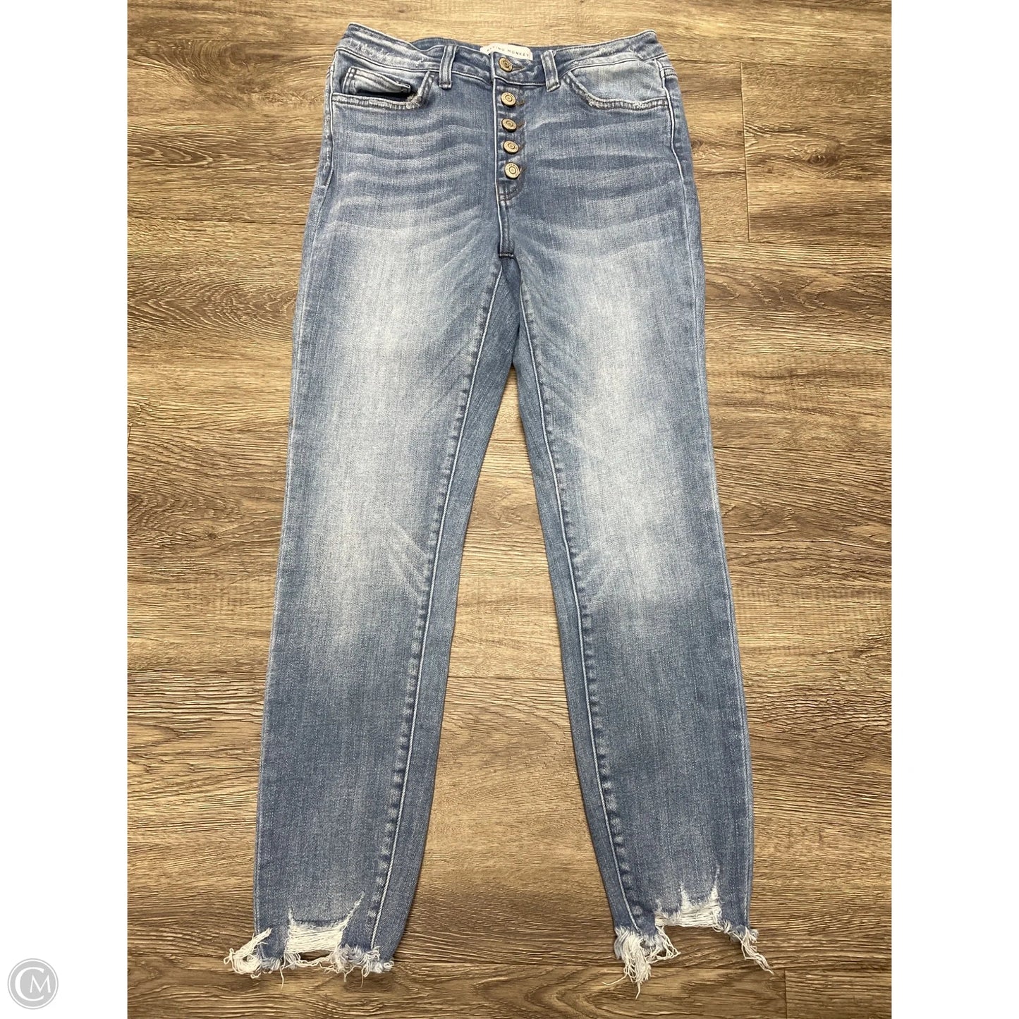 Jeans Skinny By Flying Monkey In Blue Denim, Size: 6