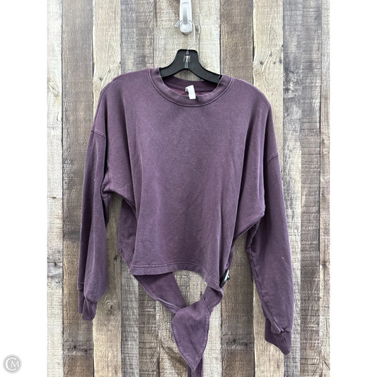 Athletic Sweatshirt Crewneck By Athleta In Purple, Size: M