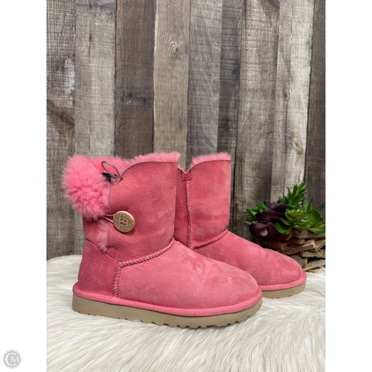 Boots Designer By Ugg In Pink, Size: 7