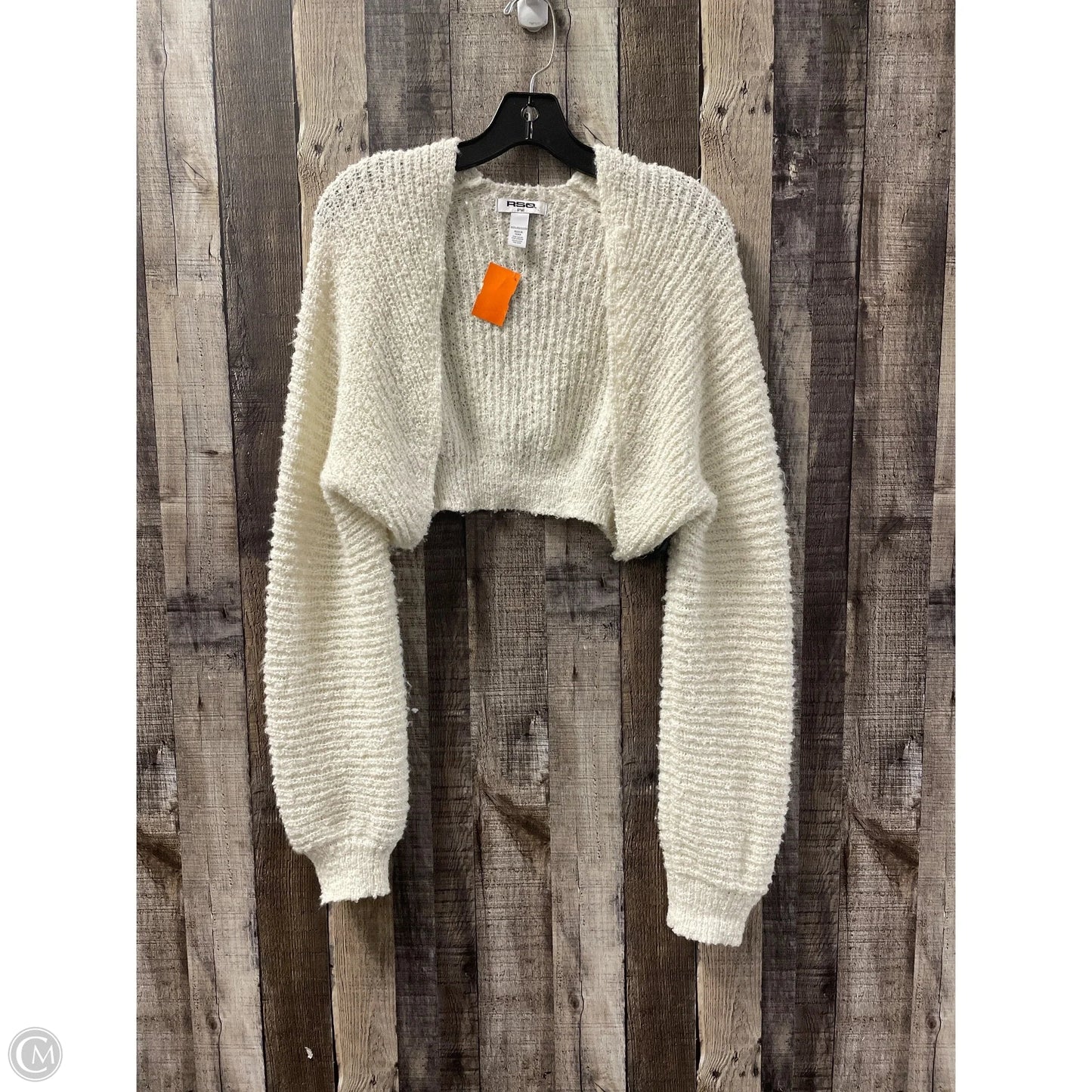 Sweater Cardigan By Cme In Cream, Size: S