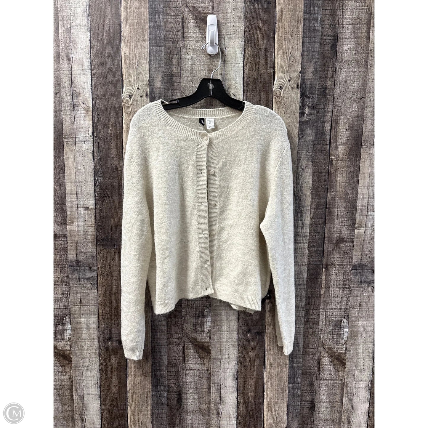 Cardigan By Divided In Cream, Size: Xxl