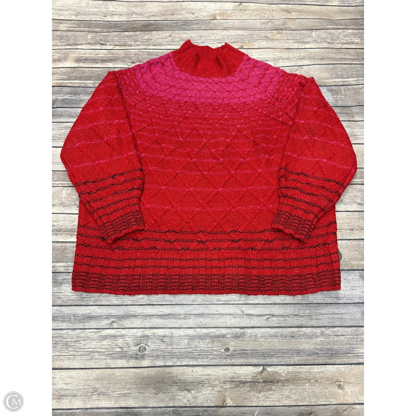 Sweater By Lane Bryant In Red, Size: 2x