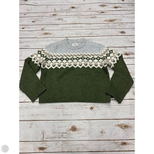 Sweater By Abercrombie And Fitch In Green & Grey, Size: Xs