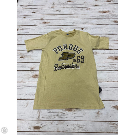 Top Short Sleeve By Cmf In Yellow, Size: S