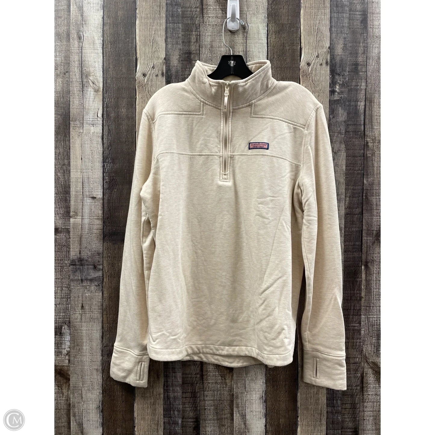 Top Long Sleeve By Vineyard Vines In Tan, Size: Xl