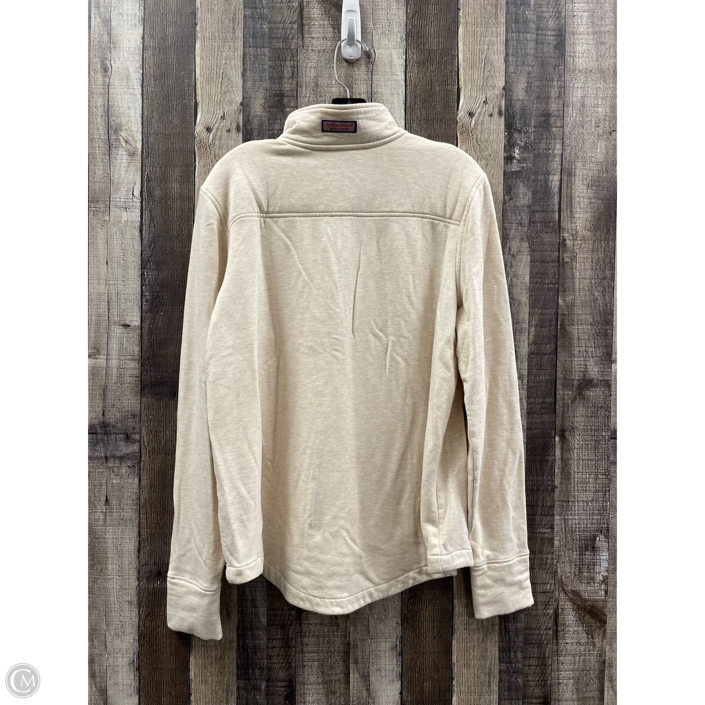 Top Long Sleeve By Vineyard Vines In Tan, Size: Xl