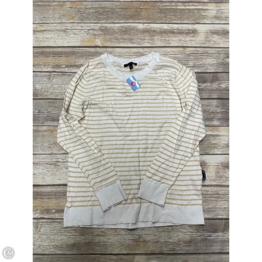 Top Long Sleeve By Banana Republic In Yellow, Size: Xl