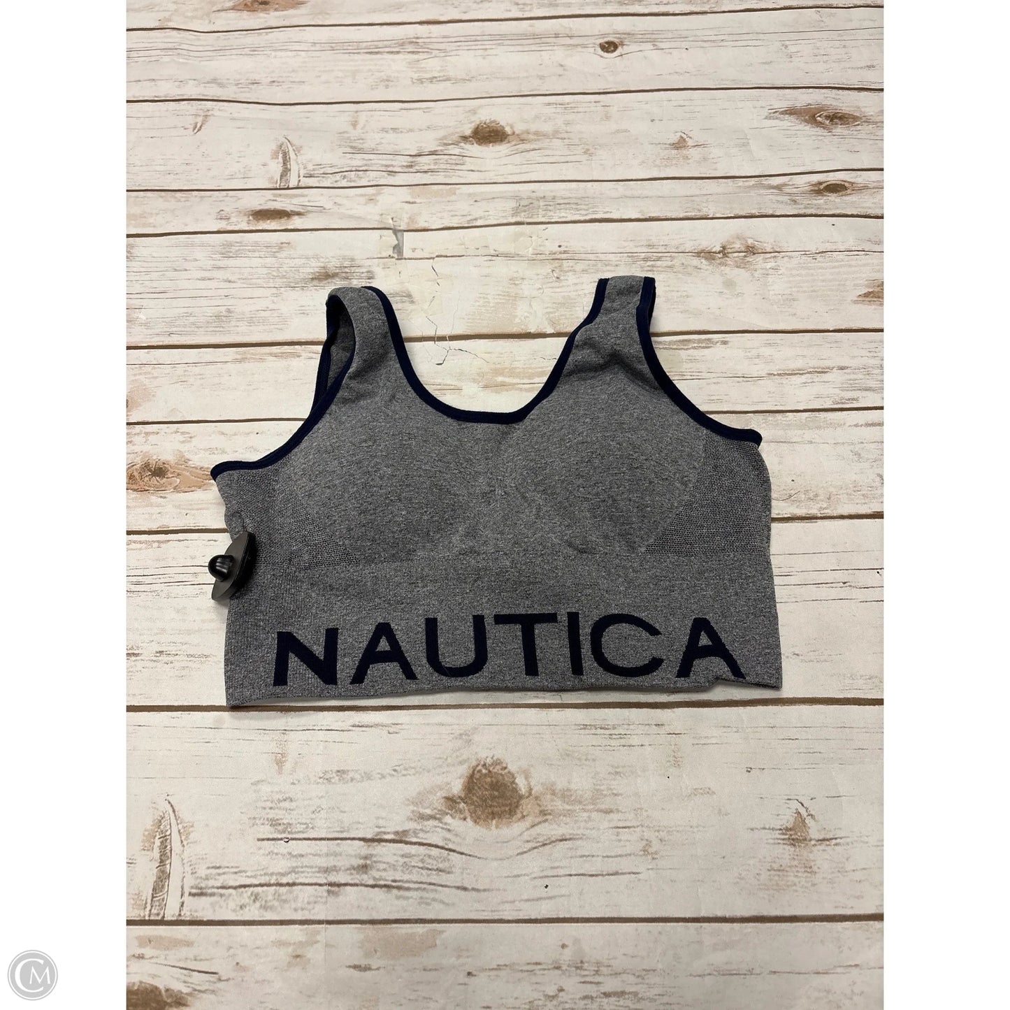 Athletic Bra By Nautica In Grey, Size: Xl
