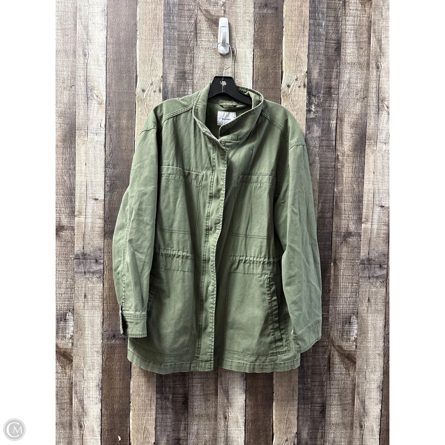 Jacket Shirt By Old Navy In Green, Size: Xl