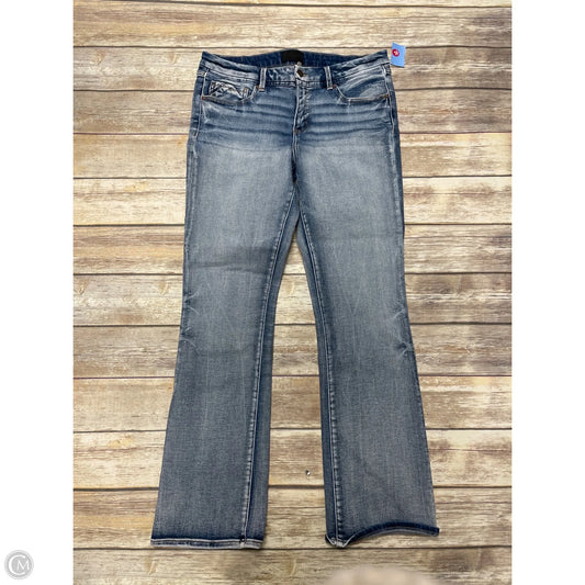 Jeans Boot Cut By Buckle Black In Blue Denim, Size: 14