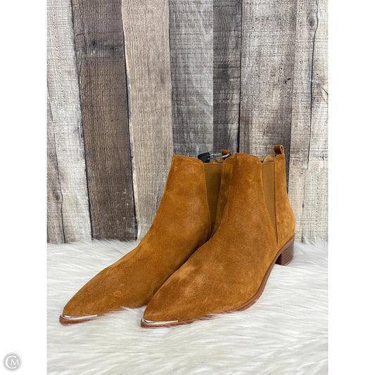 Boots Ankle Heels By Marc Fisher In Brown, Size: 12