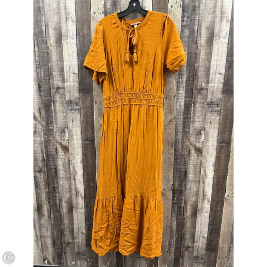 Dress Casual Maxi By Knox Rose In Orange, Size: M