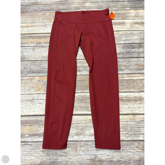 Athletic Leggings By All In Motion In Red, Size: Xl