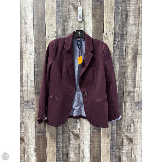 Blazer By Gap In Maroon, Size: S