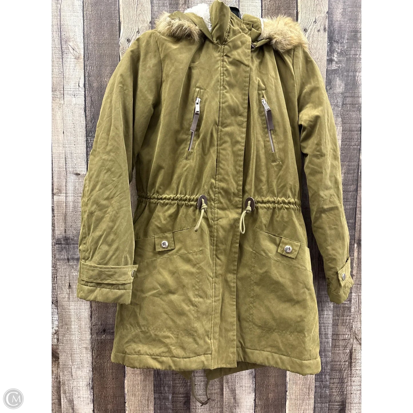 Coat Puffer & Quilted By Altard State In Green, Size: S