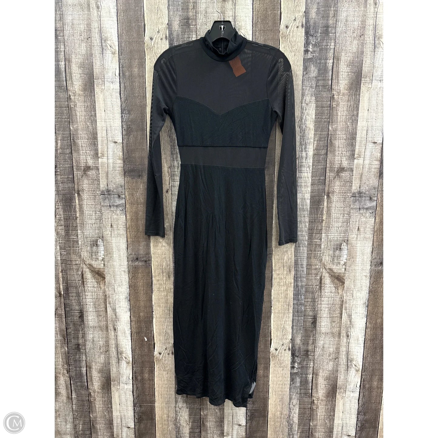 Dress Casual Maxi By Fore In Black, Size: S